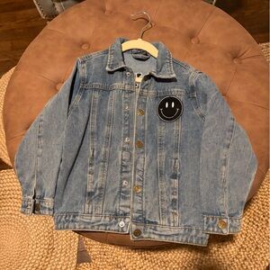 Little Bipsy Light Blue Denim Overalls with Patch